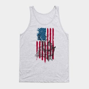 American Deer Hunter patriotic Tank Top